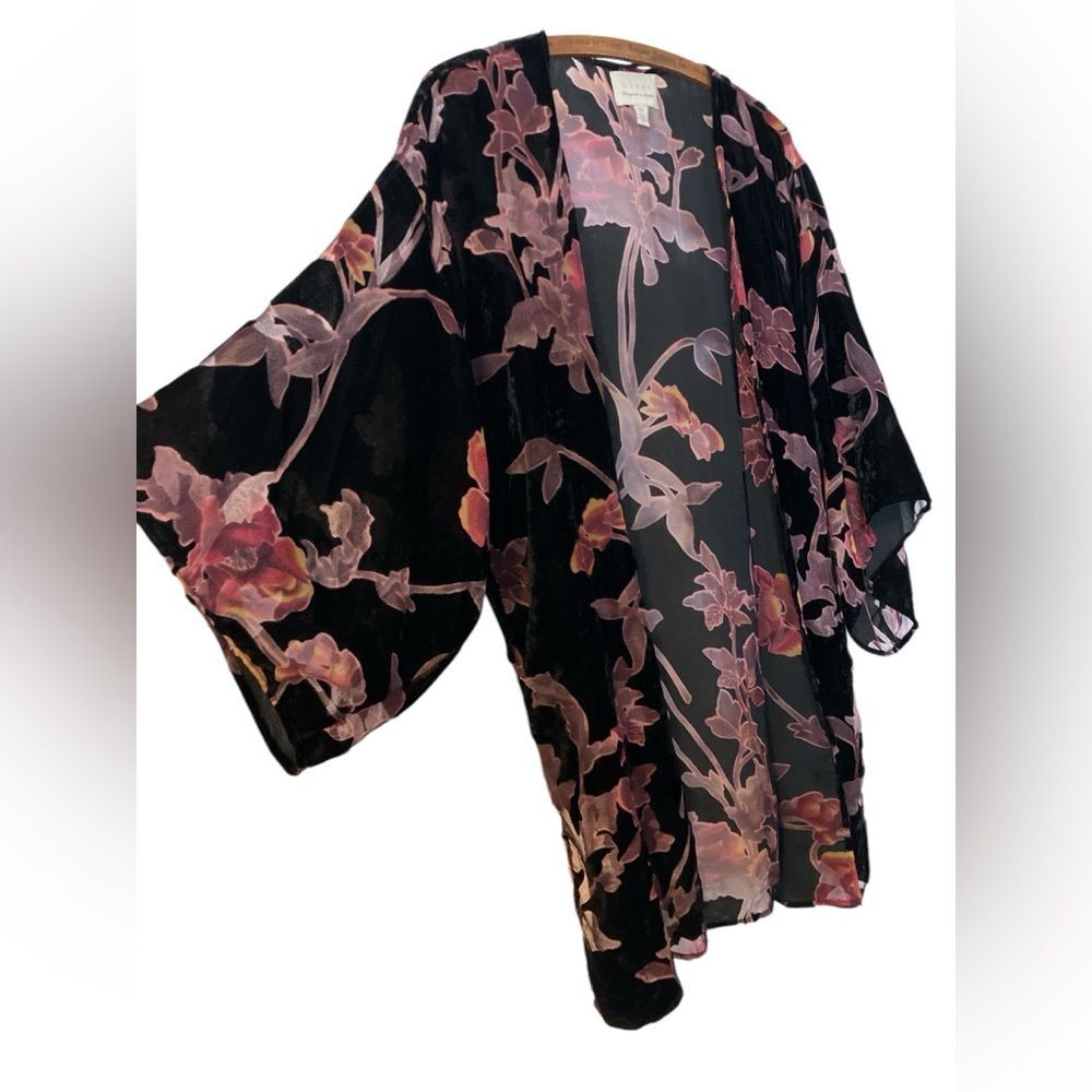 Hinge of Seattle Velvet Kimono Top One Size